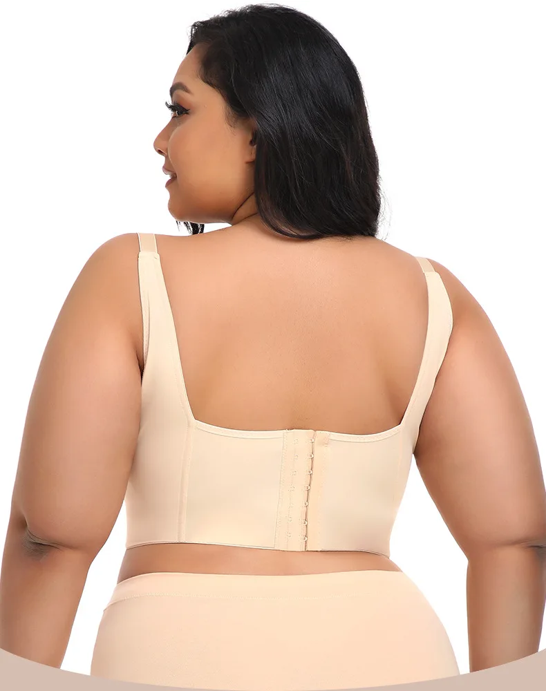 Womens Plus Size Bra Cup Comfortable Full Cup Padded Ladies Lace Bra Push up Bralette Gather 40 Bra Size for Fat Women - Image 4