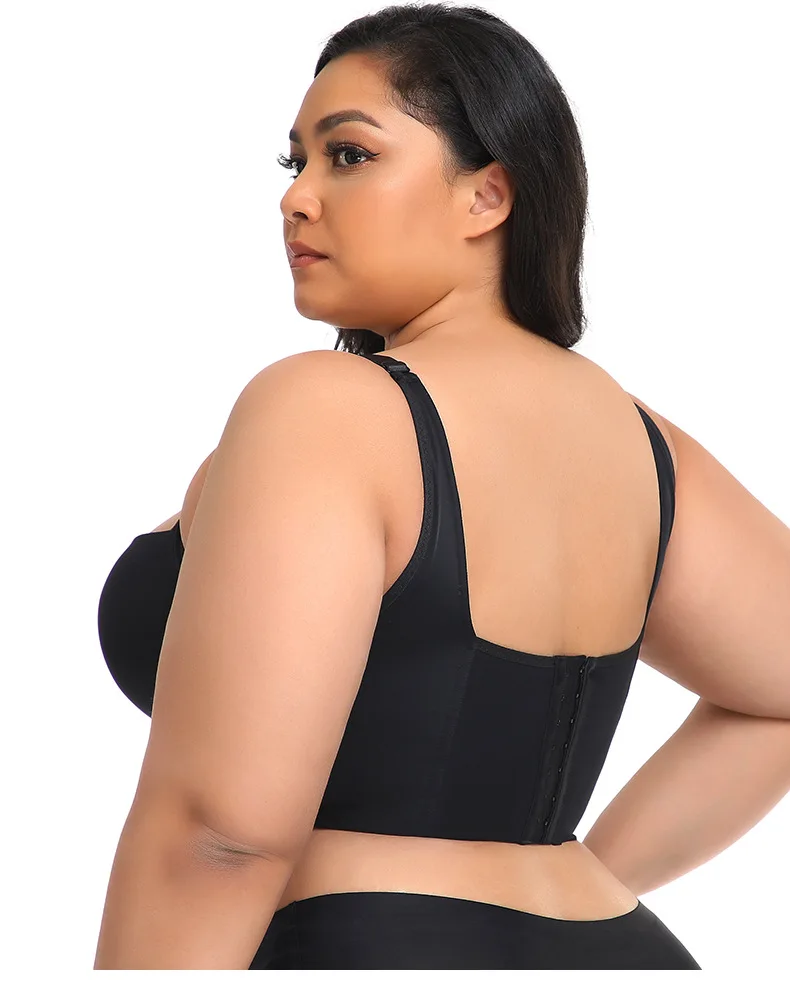 Womens Plus Size Bra Cup Comfortable Full Cup Padded Ladies Lace Bra Push up Bralette Gather 40 Bra Size for Fat Women - Image 2