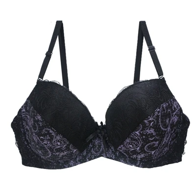 New Sexy Lace Push Up Bras For Women Plus Size Female Plunge Bow Floral Lingerie D DD EF Full Cup Brassiere - Image 11