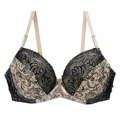 New Sexy Lace Push Up Bras For Women Plus Size Female Plunge Bow Floral Lingerie D DD EF Full Cup Brassiere - Image 10