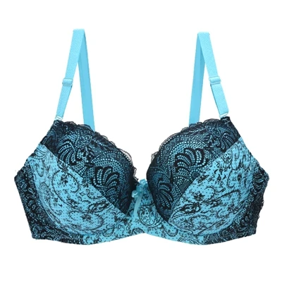 New Sexy Lace Push Up Bras For Women Plus Size Female Plunge Bow Floral Lingerie D DD EF Full Cup Brassiere - Image 12