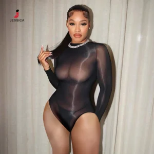 B1970-sexy Nightie Lingerie Erotic Bodysuit Glossy Horse Oil Stockings High-Density Tight Pantyhose Women Sexy Clothes