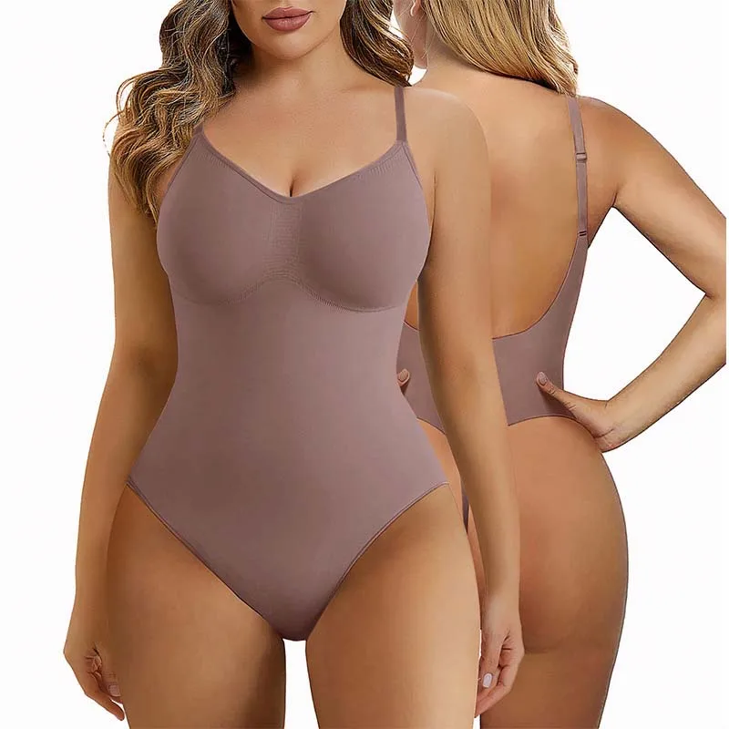 Women for Bodysuit Sculpting Seamless Shapewear Body Shapers Plus Size Waist Corset Shaped-in Spandex Polyester - Image 6