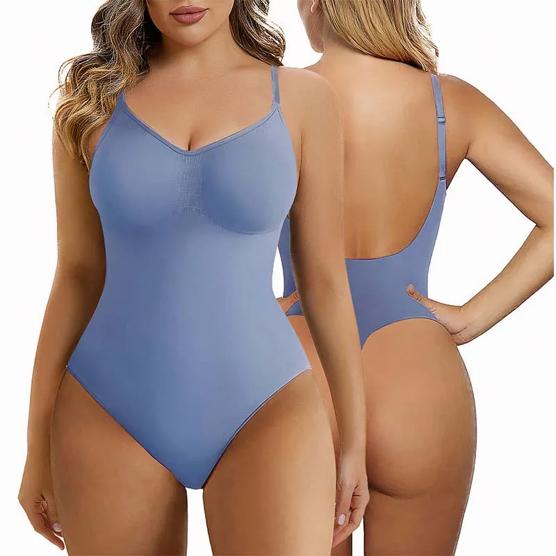 Women for Bodysuit Sculpting Seamless Shapewear Body Shapers Plus Size Waist Corset Shaped-in Spandex Polyester - Image 4