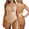 Women for Bodysuit Sculpting Seamless Shapewear Body Shapers Plus Size Waist Corset Shaped-in Spandex Polyester - Image 8