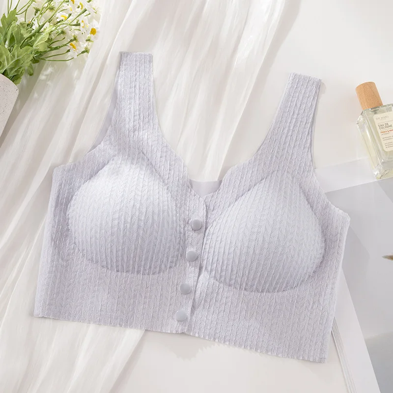 Pregnant Women's Breast-feeding Bra, Front-buttoned, Sexy, Breast-retracting, Anti-sagging, Seamless, Beautiful Back Bra, Thin - Image 6