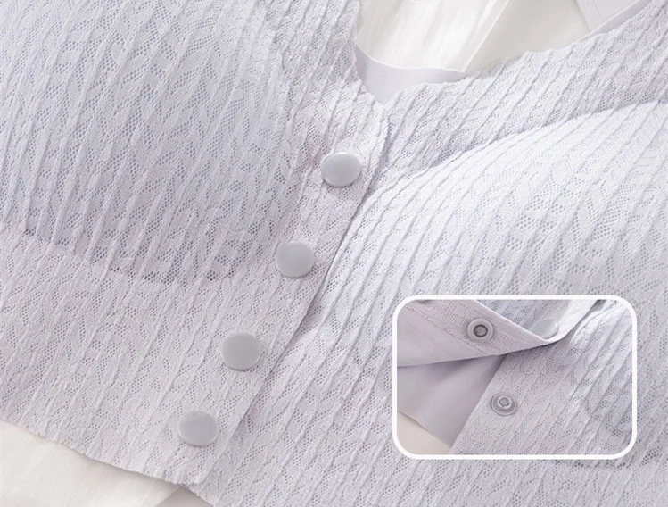 Pregnant Women's Breast-feeding Bra, Front-buttoned, Sexy, Breast-retracting, Anti-sagging, Seamless, Beautiful Back Bra, Thin - Image 11