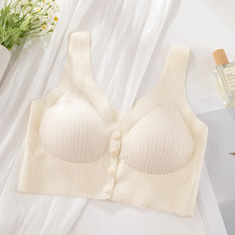 Pregnant Women's Breast-feeding Bra, Front-buttoned, Sexy, Breast-retracting, Anti-sagging, Seamless, Beautiful Back Bra, Thin - Image 8