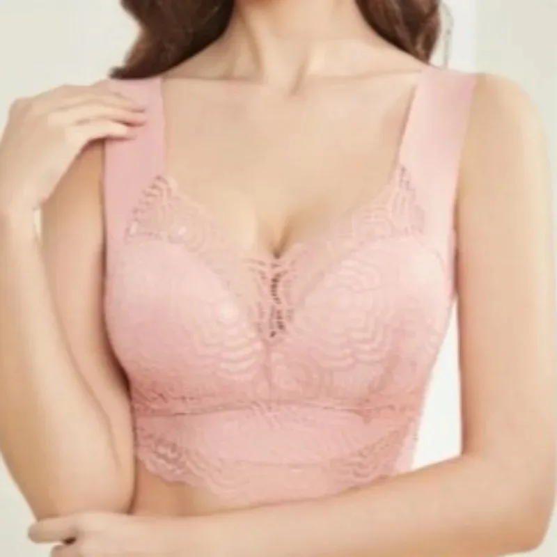 M-5XL Plus Size Sexy Lace Bra for Women Breathable Soft and Comfortable Thin Full Cup Seamless Bralette Push Up Bras Lingerie - Image 16